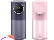 Load image into Gallery viewer, Liquid Soap Dispensers USB Rechargeable Temperature Display Automatic Dispenser Soap Foam Hand Sanitizer Machine Automatic Foaming Soap Dispenser Touchless Rechargeable Sensor Hand Soap Dispenser With Display Suitable For Bathrooms Kitchens Restaurant
