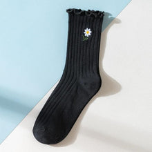 Load image into Gallery viewer, Little Flower Socks Girl's Socks Simple Solid Color Socks Women's Long Socks Kawaii Happy And Funny Breathable Socks For Women
