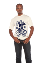 Load image into Gallery viewer, Live To Ride Men's Bamboo Viscose/Organic Cotton Short Sleeve Graphic T-Shirt
