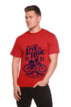 Load image into Gallery viewer, Live To Ride Men's Bamboo Viscose/Organic Cotton Short Sleeve Graphic T-Shirt
