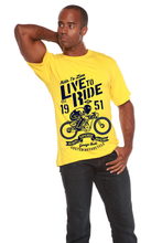 Load image into Gallery viewer, Live To Ride Men's Bamboo Viscose/Organic Cotton Short Sleeve Graphic T-Shirt
