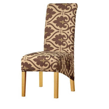 Load image into Gallery viewer, Long Backrest High Elastic Chair Cover European Backrest Seat Cover Home Washable Living Room Restaurant Hotel Party Banquet Dining Chair Cover Stretch Chair Slipcover, Spandex Elastic Removable Washable Chair Seat Covers Protector for Dining Room
