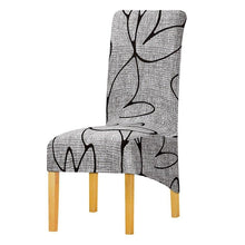 Load image into Gallery viewer, Long Backrest High Elastic Chair Cover European Backrest Seat Cover Home Washable Living Room Restaurant Hotel Party Banquet Dining Chair Cover Stretch Chair Slipcover, Spandex Elastic Removable Washable Chair Seat Covers Protector for Dining Room
