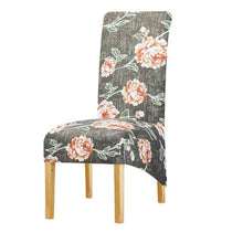 Load image into Gallery viewer, Long Backrest High Elastic Chair Cover European Backrest Seat Cover Home Washable Living Room Restaurant Hotel Party Banquet Dining Chair Cover Stretch Chair Slipcover, Spandex Elastic Removable Washable Chair Seat Covers Protector for Dining Room
