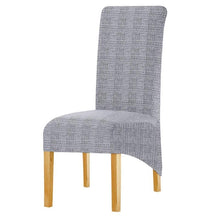 Load image into Gallery viewer, Long Backrest High Elastic Chair Cover European Backrest Seat Cover Home Washable Living Room Restaurant Hotel Party Banquet Dining Chair Cover Stretch Chair Slipcover, Spandex Elastic Removable Washable Chair Seat Covers Protector for Dining Room
