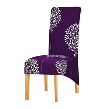 Load image into Gallery viewer, Long Backrest High Elastic Chair Cover European Backrest Seat Cover Home Washable Living Room Restaurant Hotel Party Banquet Dining Chair Cover Stretch Chair Slipcover, Spandex Elastic Removable Washable Chair Seat Covers Protector for Dining Room
