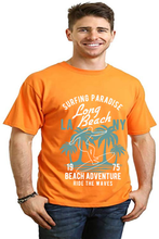Load image into Gallery viewer, Long Beach Men's Bamboo Viscose/Organic Cotton Short Sleeve Graphic T-Shirt
