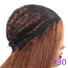 Load image into Gallery viewer, Long Kinky Straight Synthetic Wigs for Black Women Black Brown Blonde Ginger Red White Hair Afro Wigs Synthetic Hair  Wigs For Black Women Cosplay Wigs For Women
