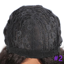 Load image into Gallery viewer, Long Kinky Straight Synthetic Wigs for Black Women Black Brown Blonde Ginger Red White Hair Afro Wigs Synthetic Hair  Wigs For Black Women Cosplay Wigs For Women
