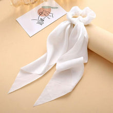 Load image into Gallery viewer, Long Ribbon Women Ponytail Scrunchies Scarf Elastic Hair Band Knotted Streamer Hair Ties Silky Satin Hair Rope Ponytail Holder Accessories for Women
