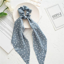 Load image into Gallery viewer, Long Ribbon Women Ponytail Scrunchies Scarf Elastic Hair Band Knotted Streamer Hair Ties Silky Satin Hair Rope Ponytail Holder Accessories for Women
