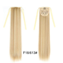 Load image into Gallery viewer, Long Straight Synthetic Hairpiece Ponytail Hair Natural Wrap Around Ponytail Chip in Hair Extensions Pony Tail Wig Synthetic Long Pony Tail Natural Black Comb In Ponytail Hair Pieces For Women
