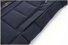 Load image into Gallery viewer, Long Winter Warm Thick Hooded Jacket Coat Windproof Thicken Hooded Coat Comfortable Jacket Men Autumn Outdoor Fashion Classic Windproof Multiple Pockets Men Light Jacket Coat
