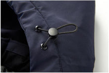 Load image into Gallery viewer, Long Winter Warm Thick Hooded Jacket Coat Windproof Thicken Hooded Coat Comfortable Jacket Men Autumn Outdoor Fashion Classic Windproof Multiple Pockets Men Light Jacket Coat
