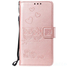 Load image into Gallery viewer, Love Couple Leather Case For iPhone 12 11 Pro  mini Phone Flip Wallet Soft Cover Shockproof Floral Cute Modern Leather Wallet Phone Case For iPhone
