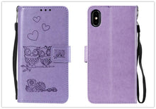 Load image into Gallery viewer, Love Couple Leather Case For iPhone 12 11 Pro  mini Phone Flip Wallet Soft Cover Shockproof Floral Cute Modern Leather Wallet Phone Case For iPhone

