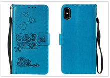 Load image into Gallery viewer, Love Couple Leather Case For iPhone 12 11 Pro  mini Phone Flip Wallet Soft Cover Shockproof Floral Cute Modern Leather Wallet Phone Case For iPhone
