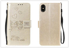 Load image into Gallery viewer, Love Couple Leather Case For iPhone 12 11 Pro  mini Phone Flip Wallet Soft Cover Shockproof Floral Cute Modern Leather Wallet Phone Case For iPhone
