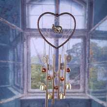 Load image into Gallery viewer, Love Shape Wind Chimes Metal Tube Bell Wind-chimes Decor Hanging Ornaments Dream-catcher Home Garden Decor Hanging Ornaments Craft Gifts For Mom Birthday Celebration
