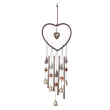 Load image into Gallery viewer, Love Shape Wind Chimes Metal Tube Bell Wind-chimes Decor Hanging Ornaments Dream-catcher Home Garden Decor Hanging Ornaments Craft Gifts For Mom Birthday Celebration
