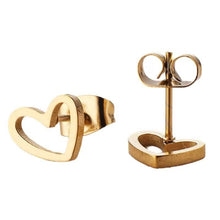 Load image into Gallery viewer, Love Stud Alloy Heart Earrings
