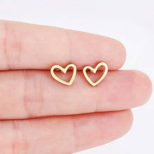 Load image into Gallery viewer, Love Stud Alloy Heart Earrings
