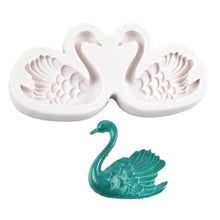 Load image into Gallery viewer, Lovely Couple Swan Shape Silicone Mold  Fondant Chocolate Resin Aroma Stone Soap Mold For Pastry Cup Cake Decorating Kitchen Tool Swan Silicone Fondant Molds Swan Couple Chocolate Mold
