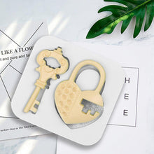 Load image into Gallery viewer, Loving Heart Lock Key Silicone Mold For Chocolate Candy Cake Decoration Plaster Ornaments Fondant Mould Kitchenware Baking Heart Lock Key Silicone Mold
