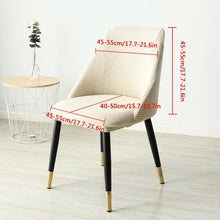 Load image into Gallery viewer, Low-inclined Armrest and Arc Back Chair Cover Washable Removable Seat Cover Polar Fleece Hotel Home Banquet Spandex Stretch Spandex Removable Washable Anti-dust Seat Slipcover Protector For Hotel Office Ceremony Banquet Wedding Party
