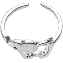 Load image into Gallery viewer, Silver Plated Friendly Elephant Toe Ring
