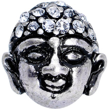 Load image into Gallery viewer, Clear Gem Expanding Buddha Brain Cartilage Tragus Stud
