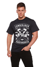 Load image into Gallery viewer, LumberJack Men's Bamboo Viscose/Organic Cotton Short Sleeve Graphic T-Shirt
