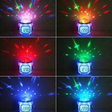 Load image into Gallery viewer, Luminous Alarm Clock Multifunctional White Screen Color Changing Bedroom Night Light Touch Control Bedside Lamp Dimmable Multi-Color Changing Gift Ideas Colorful Decompression Digital Accessories
