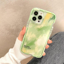 Load image into Gallery viewer, Luminous Art Abstract Phone Case For iPhone 13 12 11 Pro Max Transparent Silicone Shockproof Bumper Cover  Floral Girly Transparent Phone Case Glow In Dark iphone case

