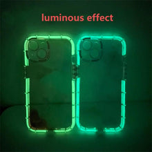 Load image into Gallery viewer, Luminous Art Abstract Phone Case For iPhone 13 12 11 Pro Max Transparent Silicone Shockproof Bumper Cover  Floral Girly Transparent Phone Case Glow In Dark iphone case
