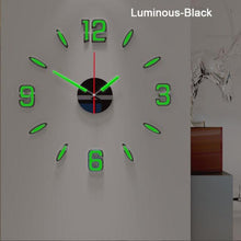 Load image into Gallery viewer, Luminous Clock Home Simplicity Silent Fashion Wall Clock Analog Timekeeper for Home Living Room Bedroom Office Battery-Powered Modern House Decoration Silent Clock Decor with Number Sticker  Living Room Creative Wall Stickers Bedroom Wall Clock
