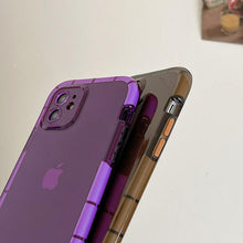 Load image into Gallery viewer, Luminous Shockproof Bumper Phone Case For iPhone 11 14 Pro Max 12 11 13 Pro Max X XR XS Max Transparent Back Cover  Full Bumper Case Strong Classic Phone Case

