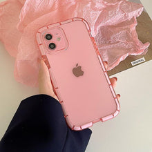 Load image into Gallery viewer, Luminous Shockproof Bumper Phone Case For iPhone 11 14 Pro Max 12 11 13 Pro Max X XR XS Max Transparent Back Cover  Full Bumper Case Strong Classic Phone Case
