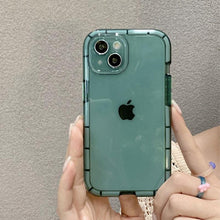 Load image into Gallery viewer, Luminous Shockproof Bumper Phone Case For iPhone 11 14 Pro Max 12 11 13 Pro Max X XR XS Max Transparent Back Cover  Full Bumper Case Strong Classic Phone Case

