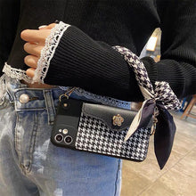 Load image into Gallery viewer, Luxurious Handbag Back Card Slot Lanyard Phone Case For iPhone 13 12 11 Pro X XS XR Max Shockproof Magnetic Case Compatible with iPhone
