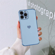 Load image into Gallery viewer, Luxurious Heart Soft Anti-Scratch Full Lens Protection Silicone Girls Shockproof Phone Case for iPhone Phone Case For iPhone 14 13 12 Pro 12Mini Soft Women Elegant Love Heart Shockproof Bumper Phone Case
