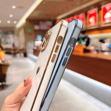Load image into Gallery viewer, Luxurious Heart Soft Anti-Scratch Full Lens Protection Silicone Girls Shockproof Phone Case for iPhone Phone Case For iPhone 14 13 12 Pro 12Mini Soft Women Elegant Love Heart Shockproof Bumper Phone Case
