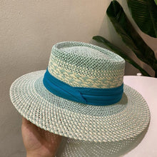 Load image into Gallery viewer, Luxurious New Handmade Straw Beach Hat For Women Summer Hat Luxury Cap Fashion Straw Hat Flat Sun Protection Hats Beautiful Unique Design 55-60cm
