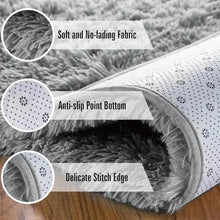 Load image into Gallery viewer, Luxurious Velvet Rectangular Shaggy Plush Carpet Rug

