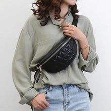 Load image into Gallery viewer, Luxurious Women PU Leather Waist Bags Waterproof Belt Bag Cross Body Fanny Pack Travel Bum Bag
