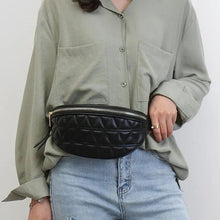 Load image into Gallery viewer, Luxurious Women PU Leather Waist Bags Waterproof Belt Bag Cross Body Fanny Pack Travel Bum Bag
