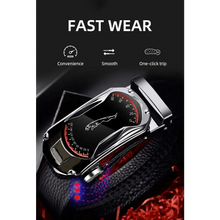 Load image into Gallery viewer, Luxury Automatic Black Genuine Leather Business Belt For Men New Fashion High Quality Black Belts
