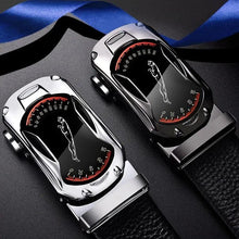 Load image into Gallery viewer, Luxury Automatic Black Genuine Leather Business Belt For Men New Fashion High Quality Black Belts
