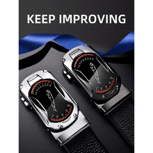 Load image into Gallery viewer, Luxury Automatic Black Genuine Leather Business Belt For Men New Fashion High Quality Black Belts
