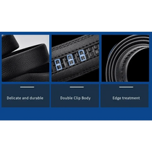 Load image into Gallery viewer, Luxury Automatic Black Genuine Leather Business Belt For Men New Fashion High Quality Black Belts
